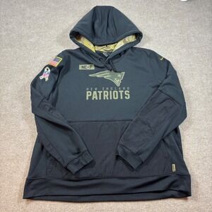 Nike Black Salute to Service New England Pats Sweatshirt Men's Size XXL EUC